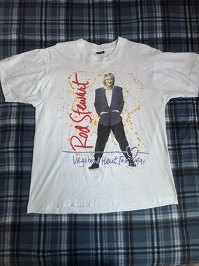 Vintage Screen Stars 1991 Rod Stewart Vagabond Heart Tour Shirt